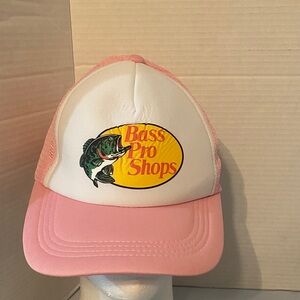 Bass Pro Shops Pink and White Cap